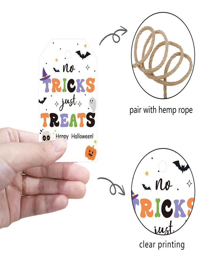 Aukolass 50pcs Trick Or Treat Favor Tags, Happy Halloween Day Gift Tags and Gift Wrapping Decoration(Treats) - Image 3